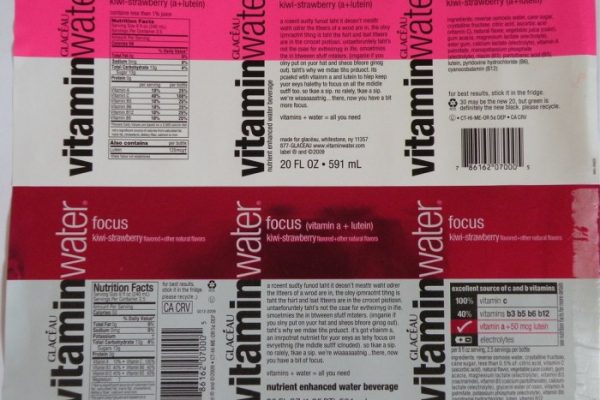 Vitamin water nutrition facts