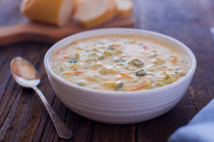 Broccoli cheddar soup nutrition facts