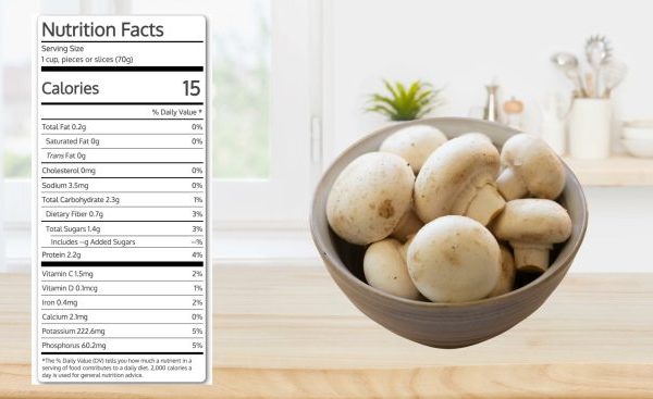 White mushroom nutrition facts