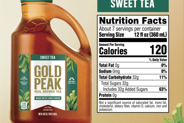 Sweet tea nutrition facts